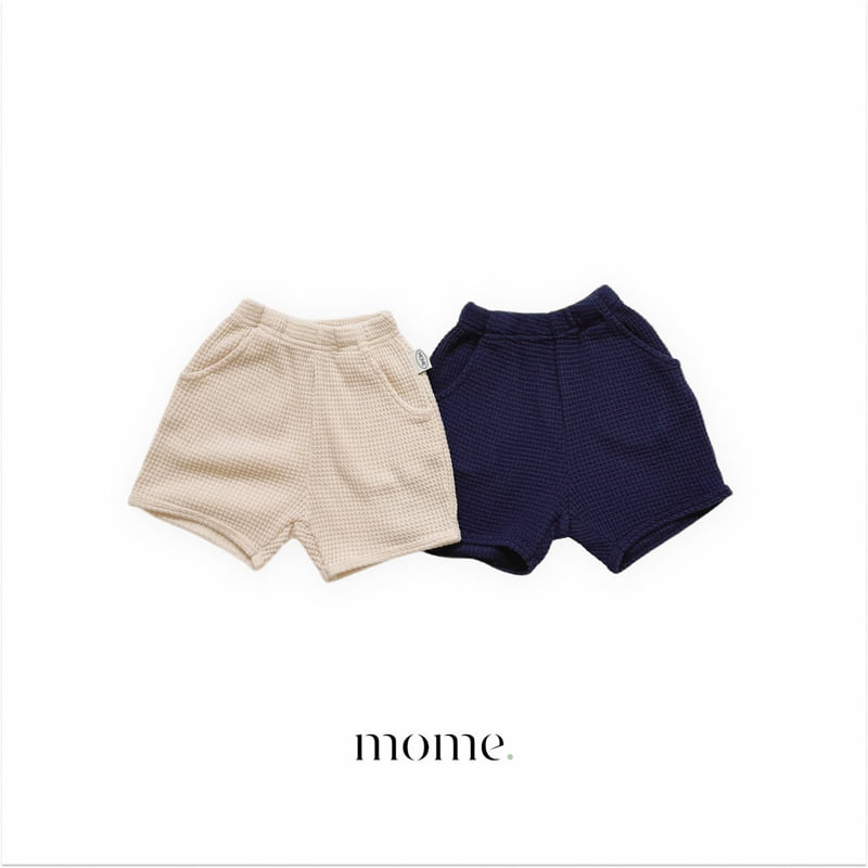 Mome - Korean Children Fashion - #kidzfashiontrend - Knit Waffle Shorts - 12