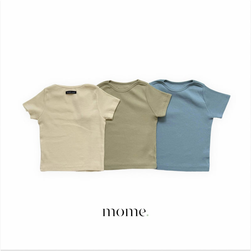 Mome - Korean Children Fashion - #prettylittlegirls - Soft Ribbed Tee - 12