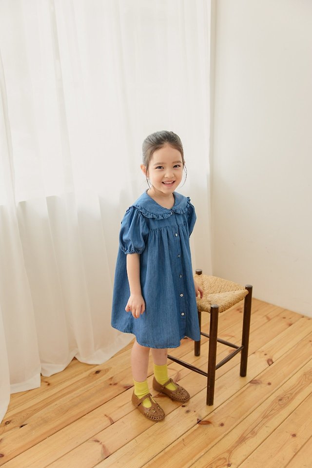 Mon Atelier - Korean Children Fashion - #Kfashion4kids - French Denim One-piece - 7