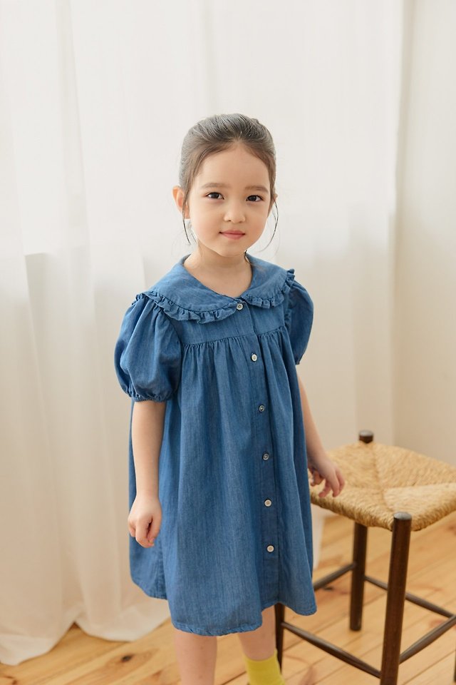 Mon Atelier - Korean Children Fashion - #littlefashionista - French Denim One-piece - 8