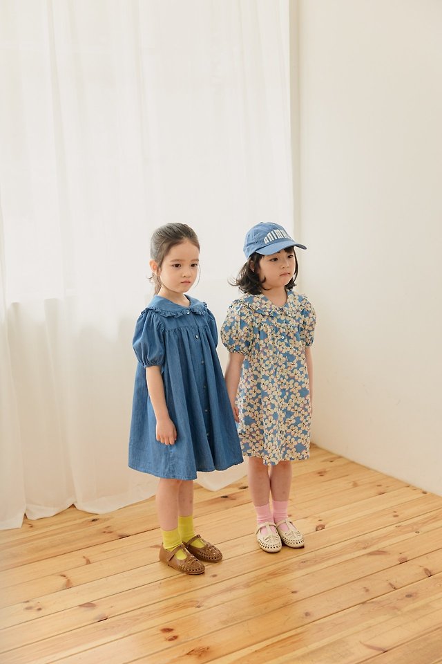 Mon Atelier - Korean Children Fashion - #prettylittlegirls - French Denim One-piece - 11