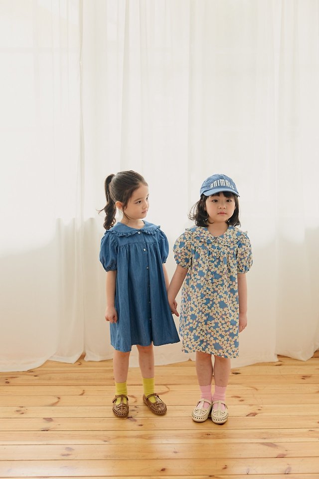 Mon Atelier - Korean Children Fashion - #todddlerfashion - French Denim One-piece - 12