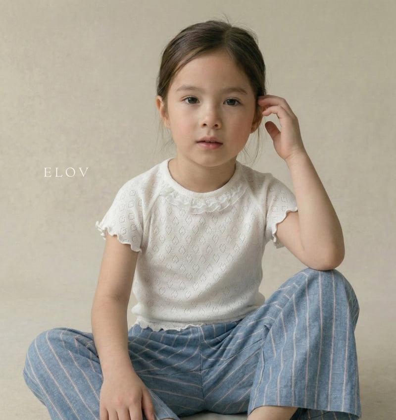 Mon Petit Bebe - Korean Baby Fashion - #babyclothing - Nana Lace Tee - 2