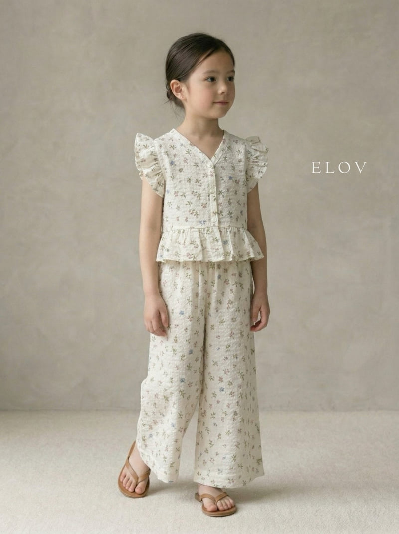 Mon Petit Bebe - Korean Baby Fashion - #babygirlfashion - Anna Set (Floral)