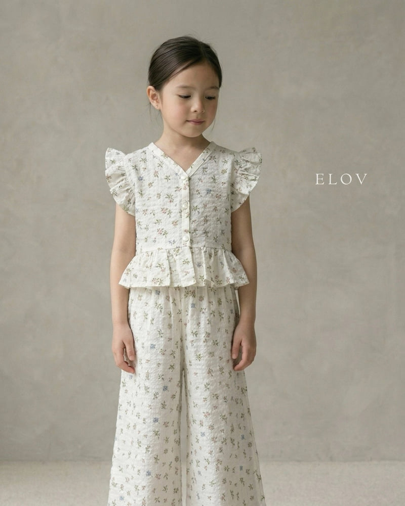 Mon Petit Bebe - Korean Baby Fashion - #babylifestyle - Anna Set (Floral) - 2