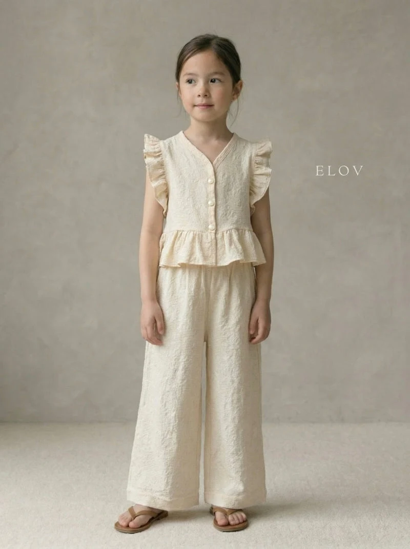 Mon Petit Bebe - Korean Baby Fashion - #babyoninstagram - Anna Set (Plain) - 2