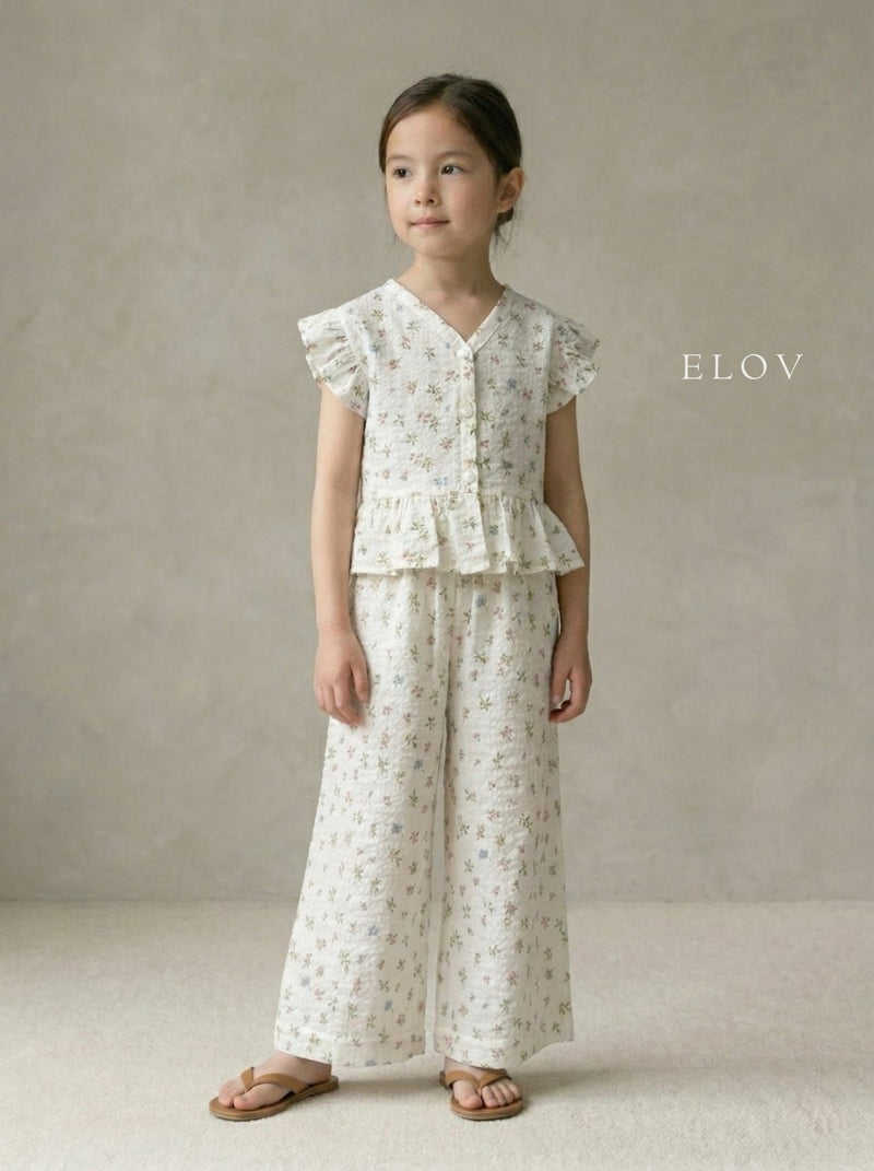 Mon Petit Bebe - Korean Baby Fashion - #babyoninstagram - Anna Set (Floral) - 4