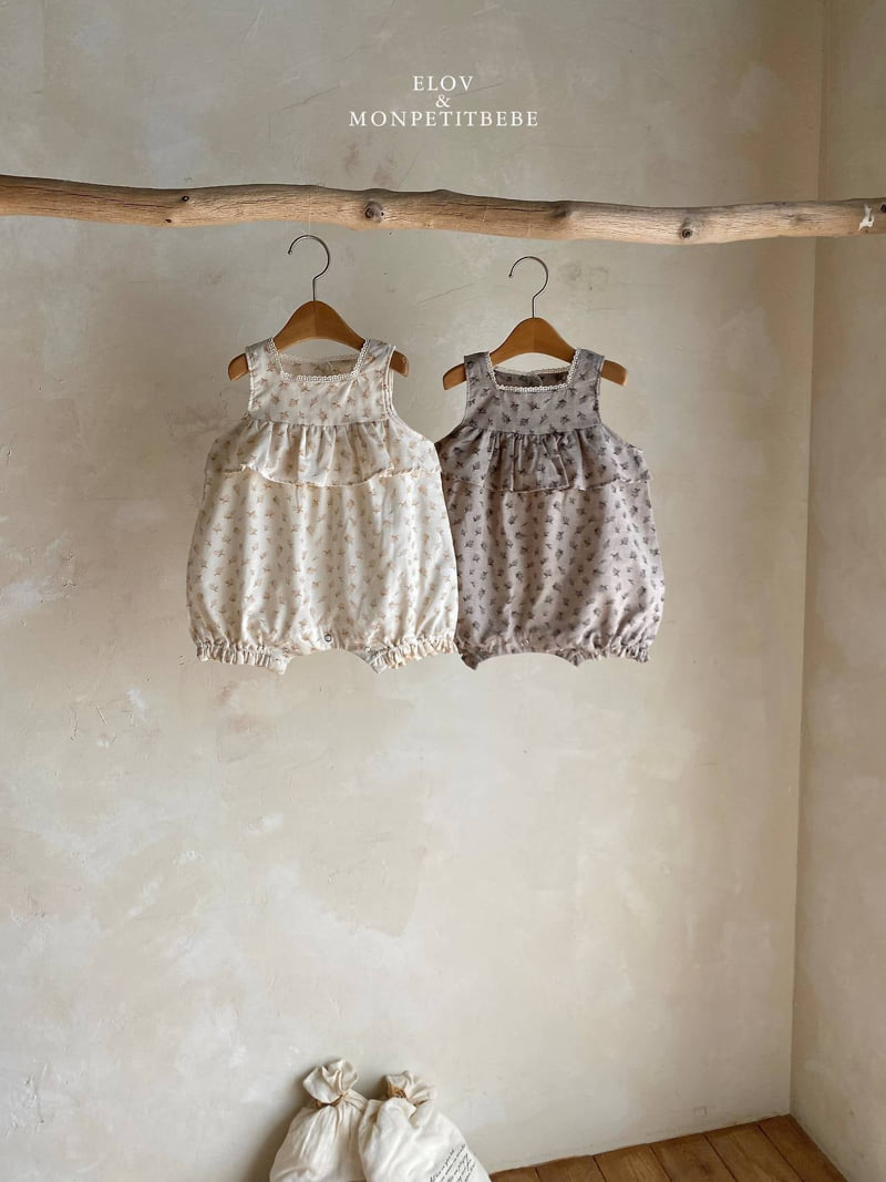 Mon Petit Bebe - Korean Baby Fashion - #babyoutfit - Rose Jumpsuit - 3