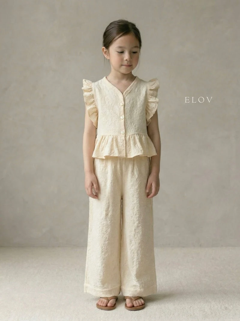 Mon Petit Bebe - Korean Baby Fashion - #babyoutfit - Anna Set (Plain) - 5