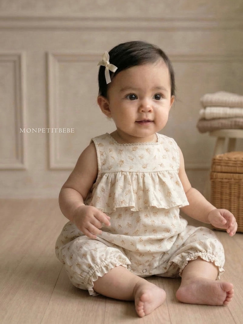 Mon Petit Bebe - Korean Baby Fashion - #onlinebabyboutique - Rose Jumpsuit - 5