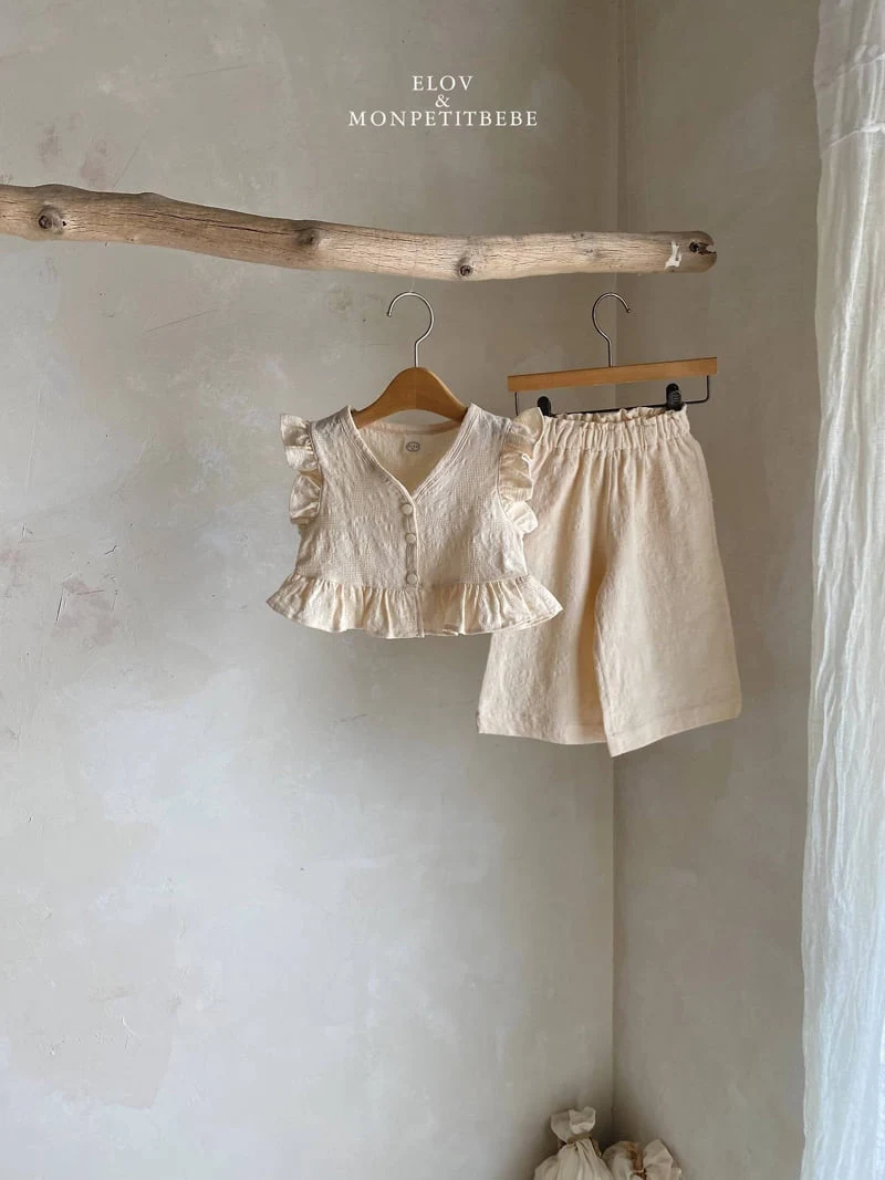Mon Petit Bebe - Korean Baby Fashion - #onlinebabyboutique - Anna Set (Plain) - 7
