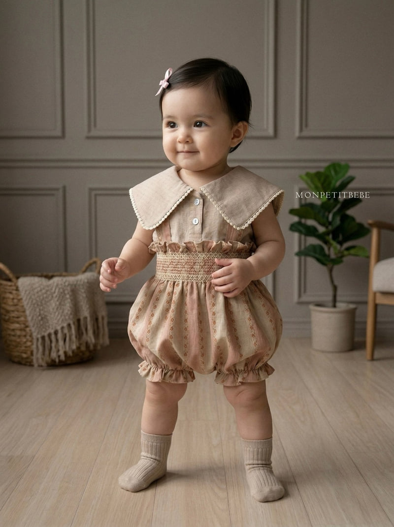 Mon Petit Bebe - Korean Baby Fashion - #onlinebabyboutique - Reve Romper - 8