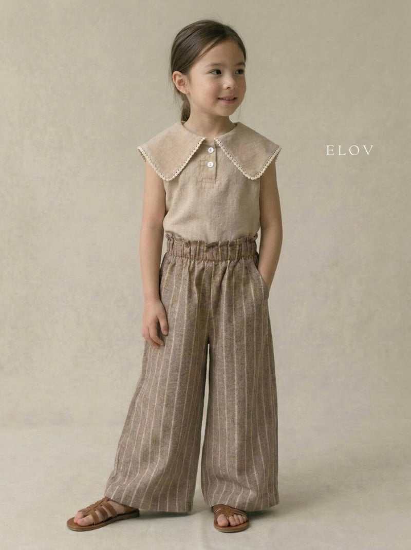 Mon Petit Bebe - Korean Baby Fashion - #smilingbaby - Linen Wide Pants - 2