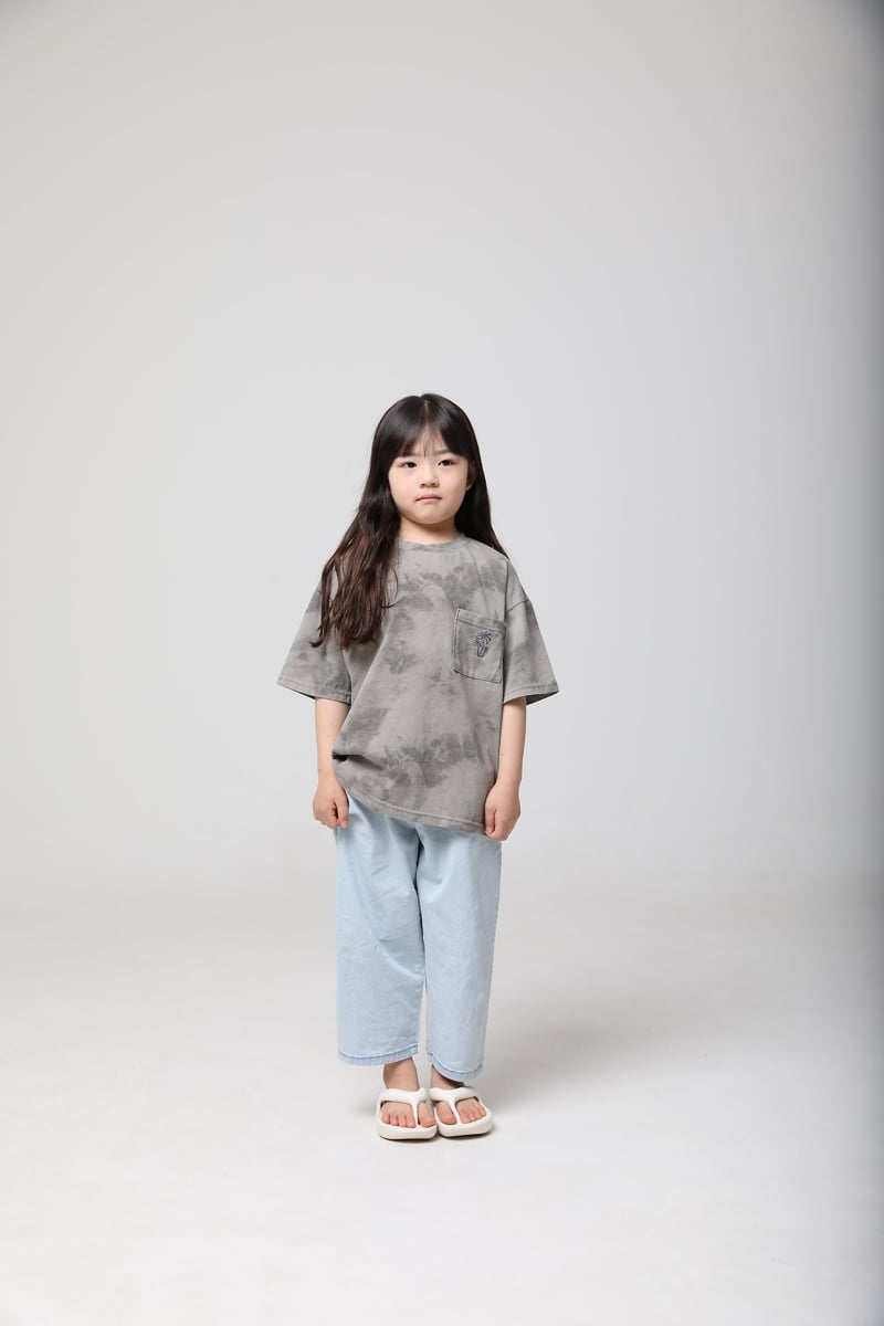 Mooi Store - Korean Children Fashion - #Kfashion4kids - Palm Tree Water Print Tee - 5