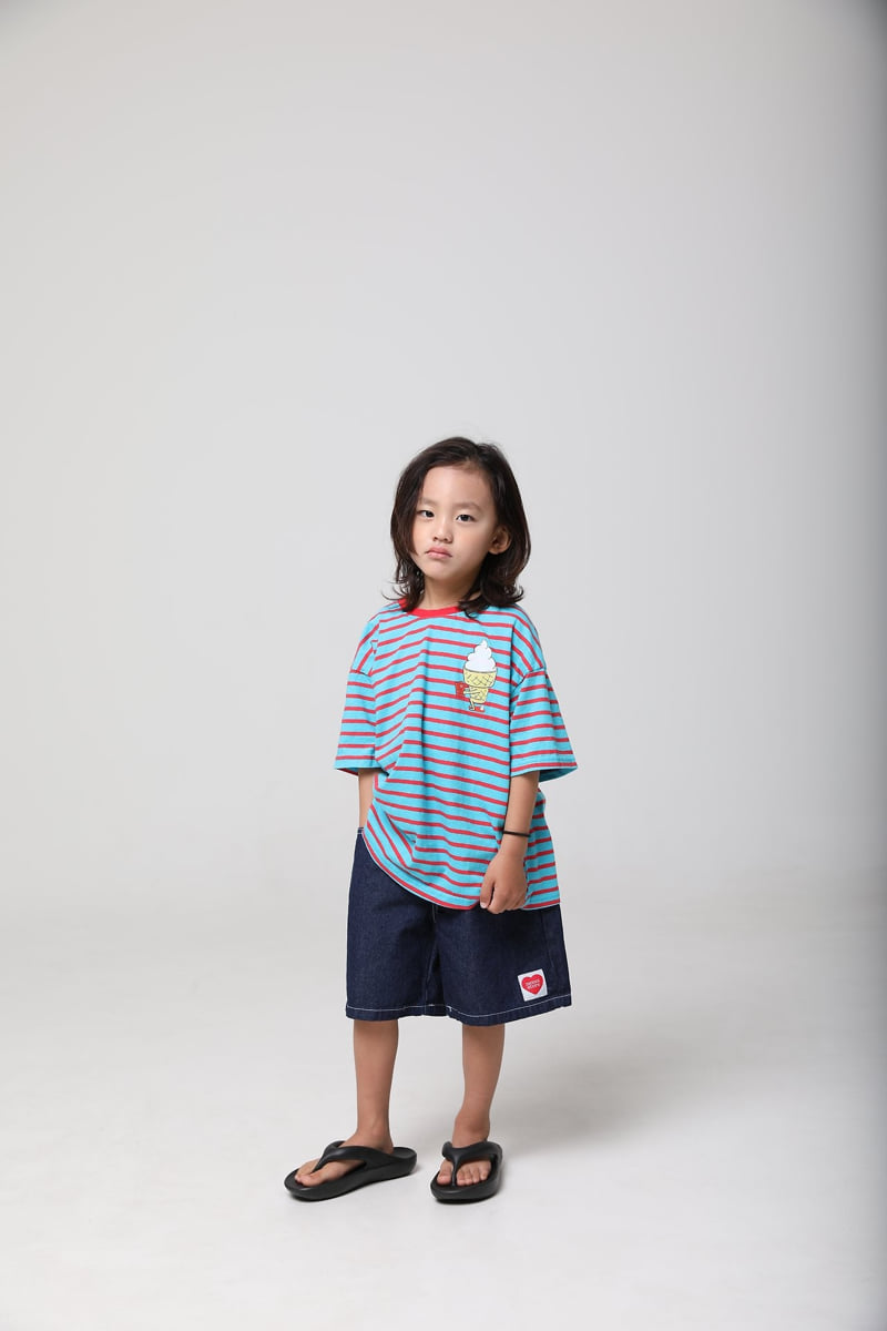 Mooi Store - Korean Children Fashion - #childofig - Ice Cream Striped Tee