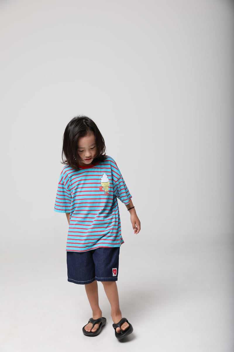 Mooi Store - Korean Children Fashion - #childrensboutique - Ice Cream Striped Tee - 2