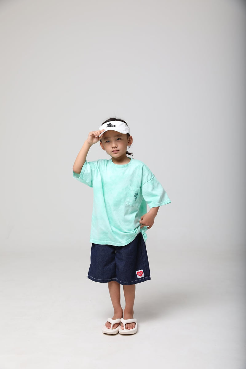 Mooi Store - Korean Children Fashion - #fashionkids - Palm Tree Water Print Tee