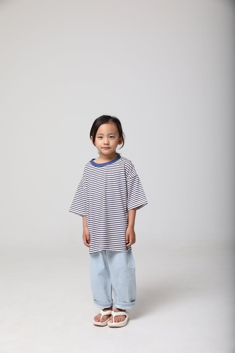 Mooi Store - Korean Children Fashion - #kidsshorts - Cool Striped Tee - 3