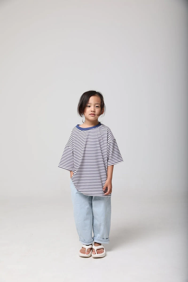 Mooi Store - Korean Children Fashion - #kidsshorts - Cool Striped Tee - 4