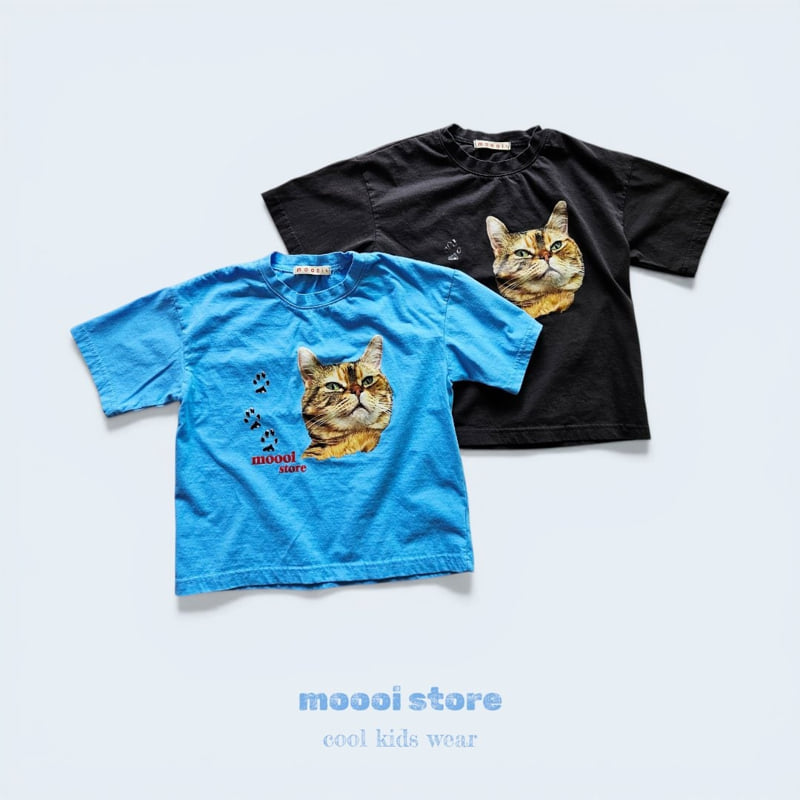 Mooi Store - Korean Children Fashion - #kidzfashiontrend - Warrior Print Cat Tee - 6