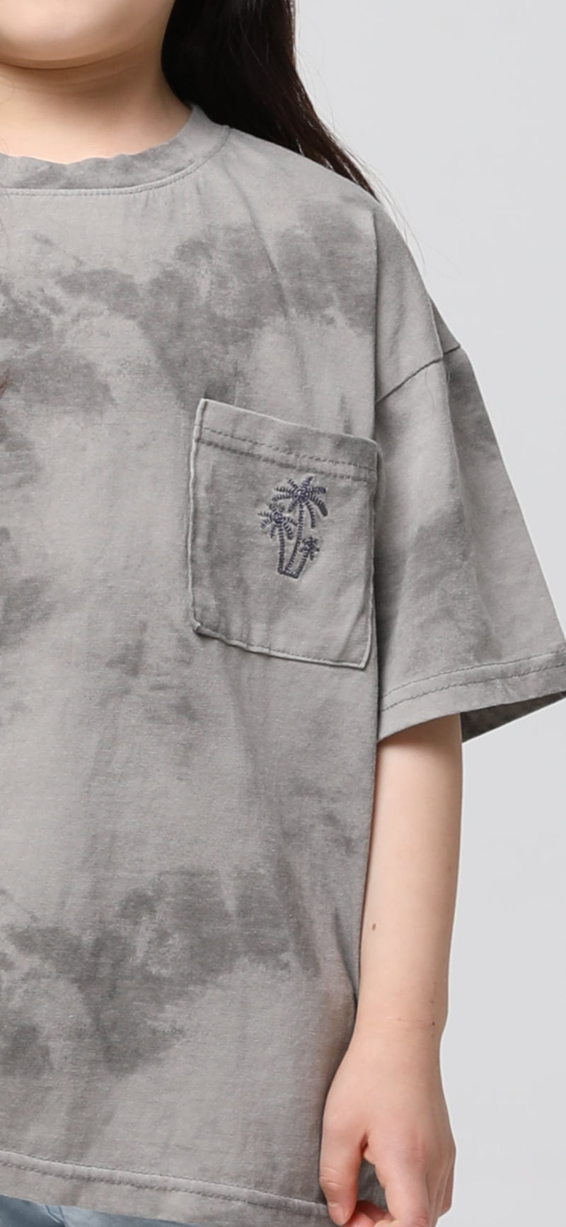 Mooi Store - Korean Children Fashion - #littlefashionista - Palm Tree Water Print Tee - 6