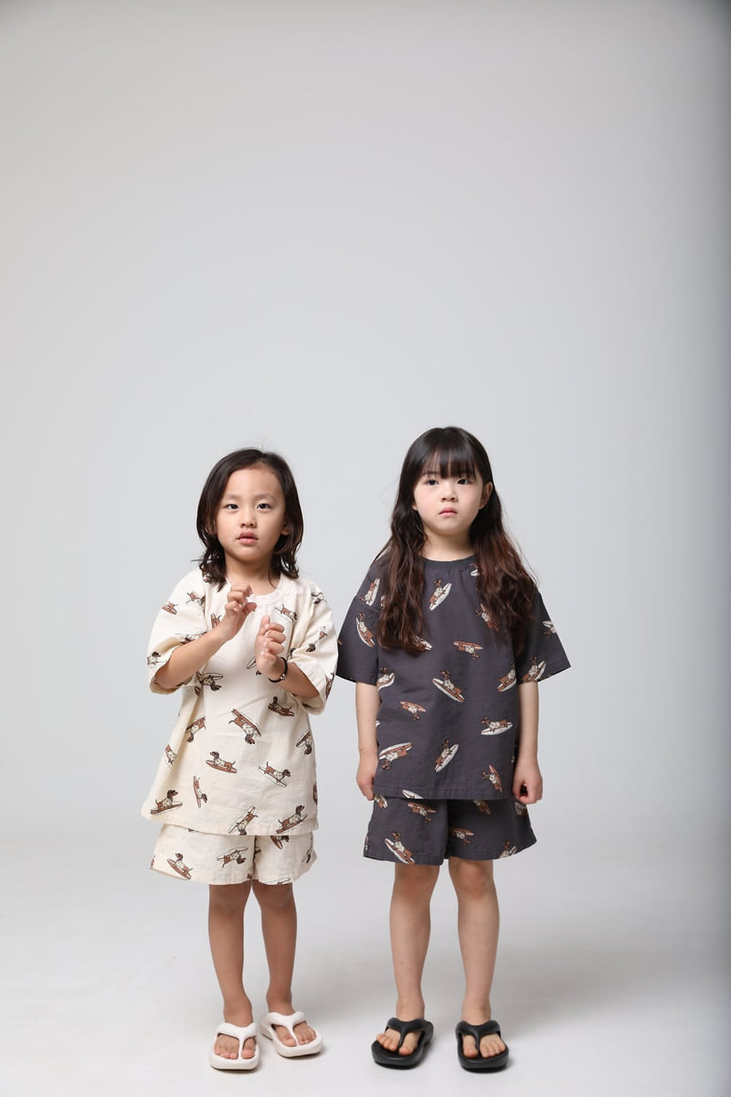 Mooi Store - Korean Children Fashion - #minifashionista - Surfer Hound Set-up
