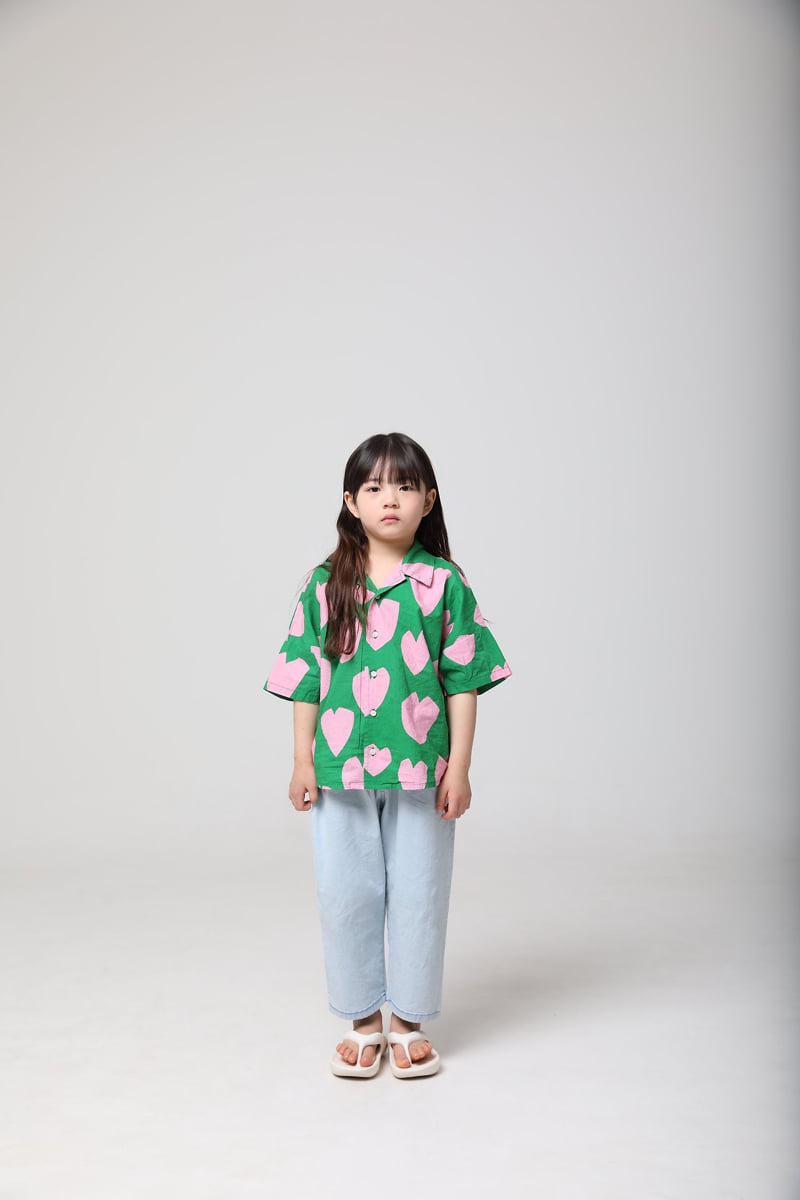 Mooi Store - Korean Children Fashion - #minifashionista - Big Heart Shirt - 5