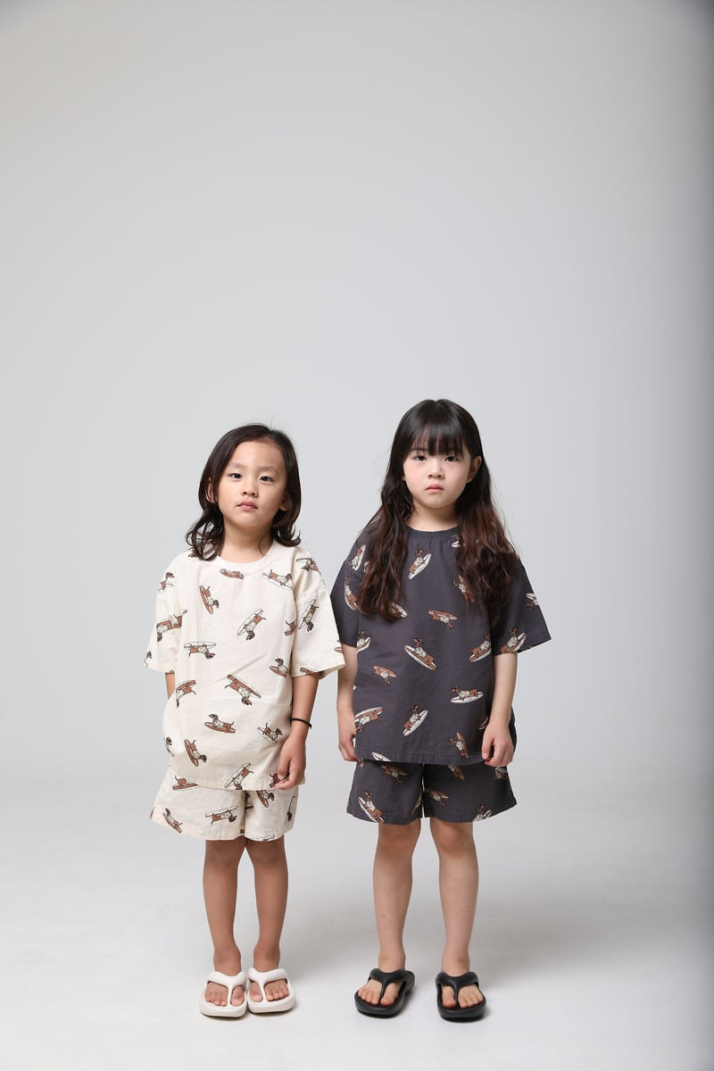 Mooi Store - Korean Children Fashion - #prettylittlegirls - Surfer Hound Set-up - 2