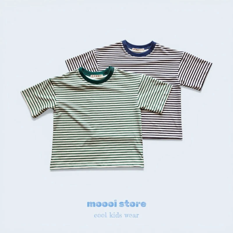Mooi Store - Korean Children Fashion - #prettylittlegirls - Cool Striped Tee - 10