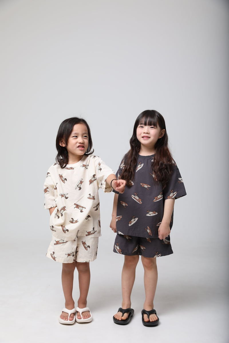 Mooi Store - Korean Children Fashion - #todddlerfashion - Surfer Hound Set-up - 3