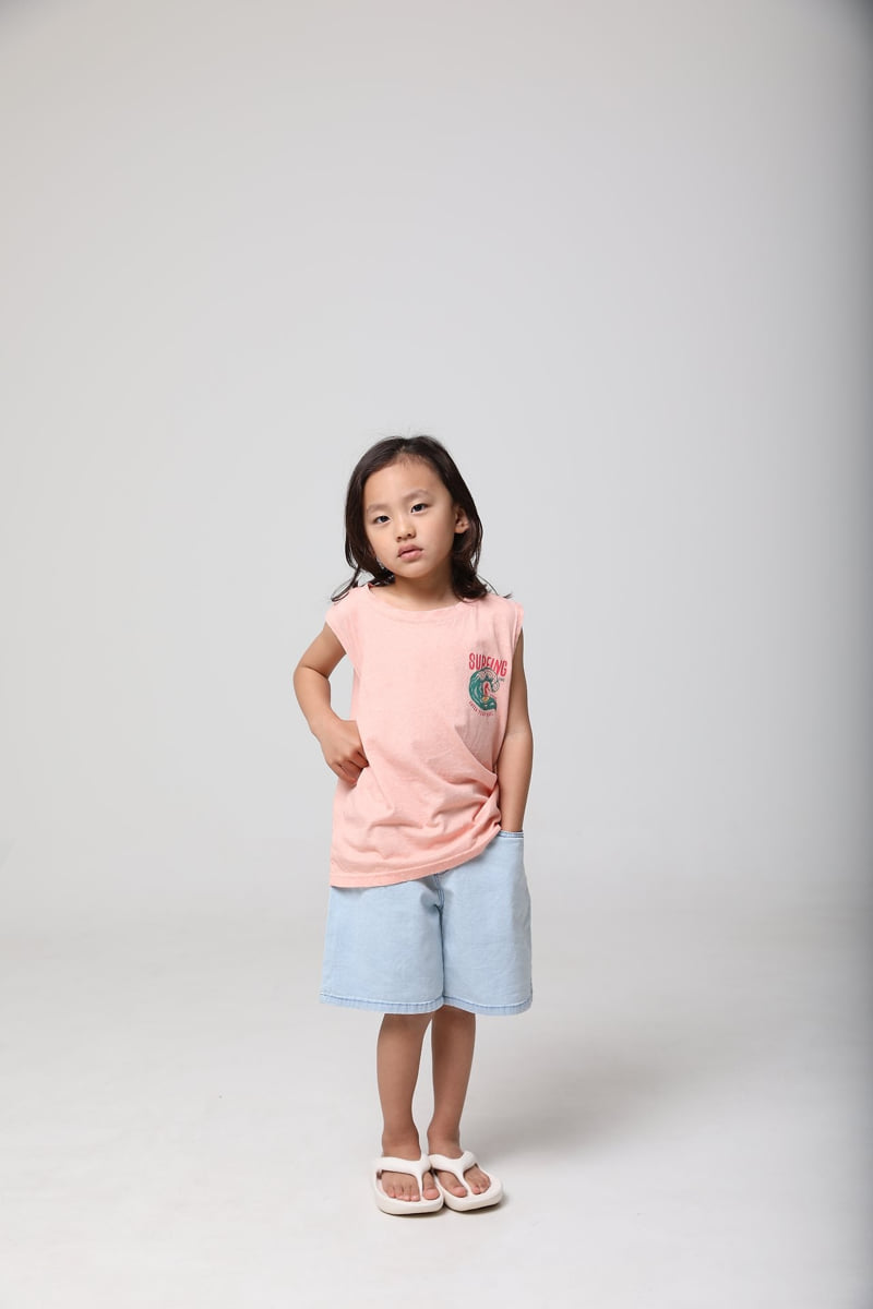 Mooi Store - Korean Children Fashion - #toddlerclothing - Surfing Sleeveless - 2