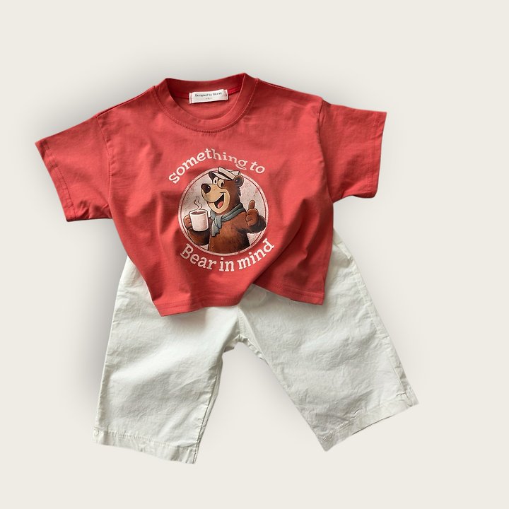 Moran - Korean Children Fashion - #Kfashion4kids - Something Bear Tee - 9
