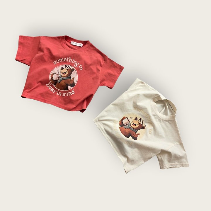 Moran - Korean Children Fashion - #childofig - Something Bear Tee