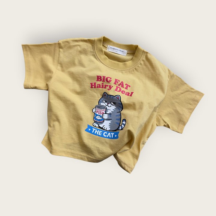 Moran - Korean Children Fashion - #designkidswear - Catty Tee - 2