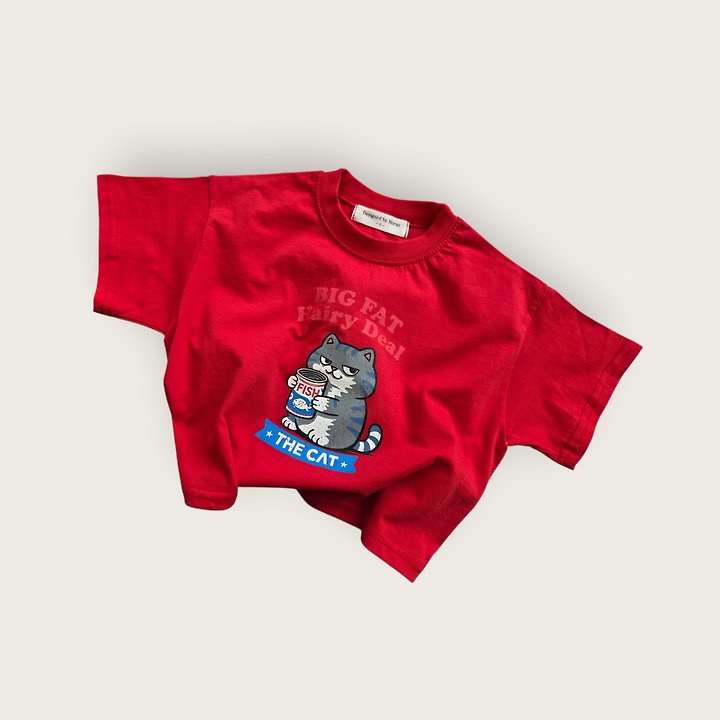 Moran - Korean Children Fashion - #discoveringself - Catty Tee - 3