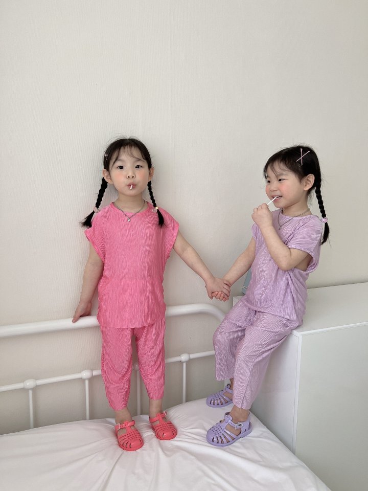 Moran - Korean Children Fashion - #kidsshorts - Wrinkle Set - 6