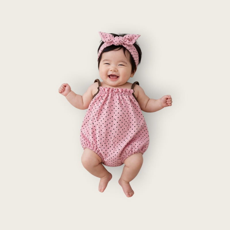 Moran - Korean Children Fashion - #kidsshorts - Tom Dot Suit Set - 2