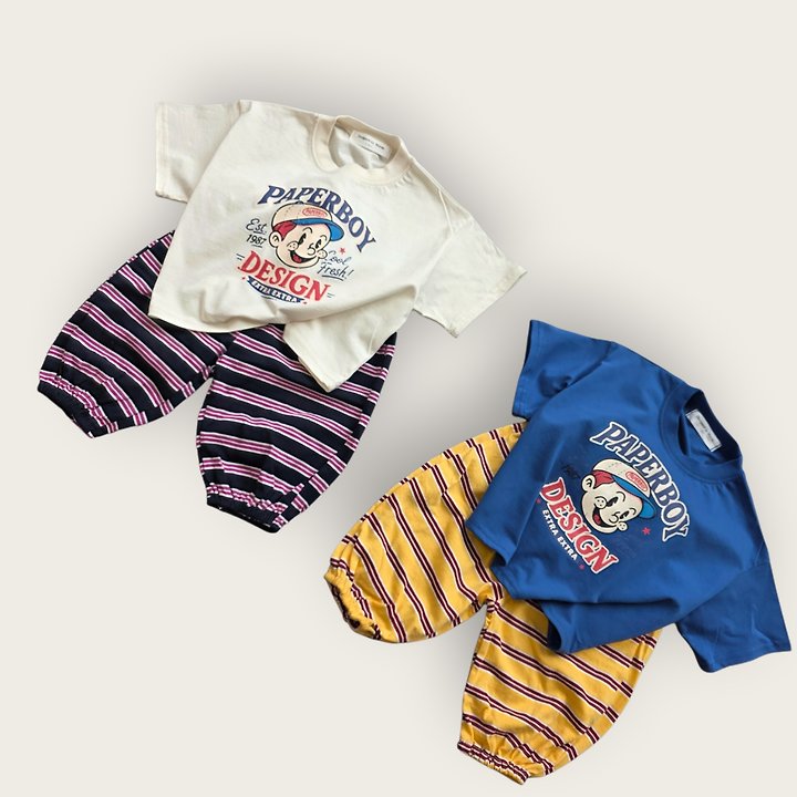 Moran - Korean Children Fashion - #kidsshorts - Pepper Boy Tee - 2