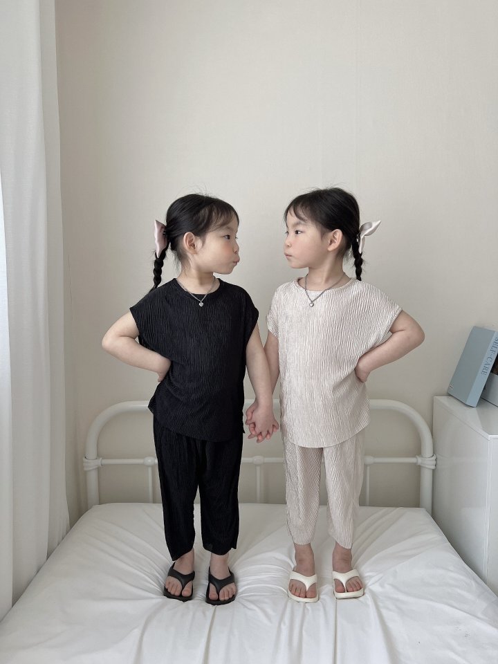 Moran - Korean Children Fashion - #kidsstore - Wrinkle Set - 7