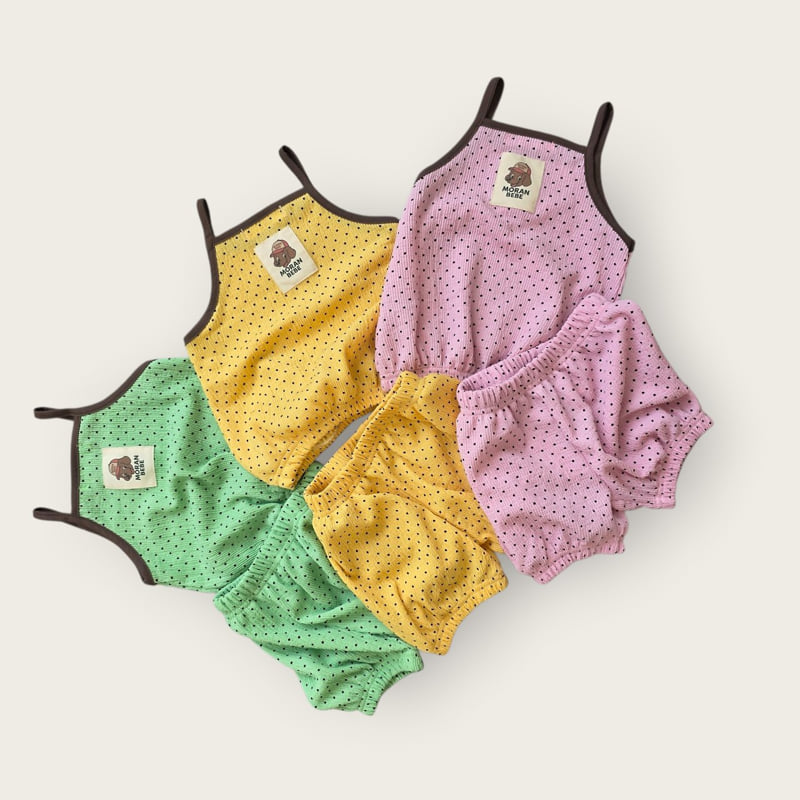 Moran - Korean Children Fashion - #kidzfashiontrend - Dot Pumpkin Set - 3