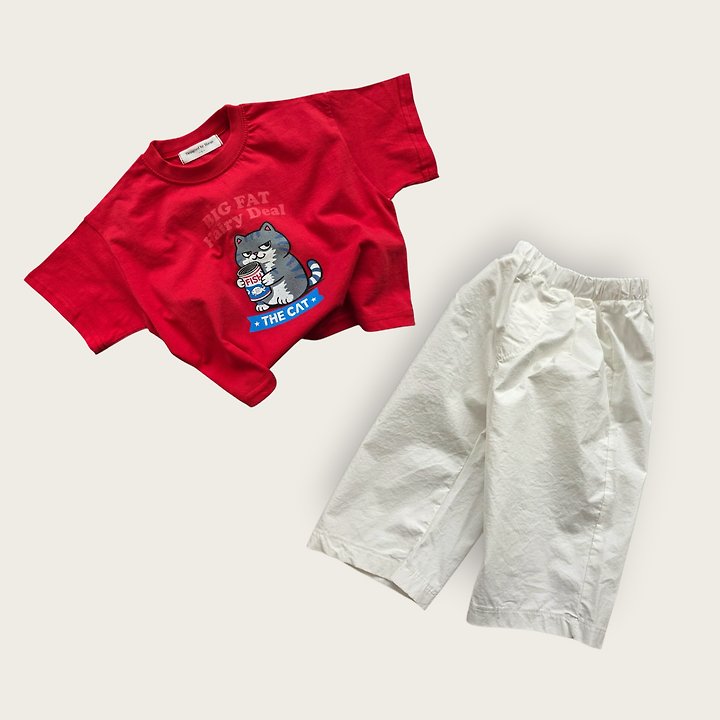 Moran - Korean Children Fashion - #littlefashionista - Catty Tee - 9