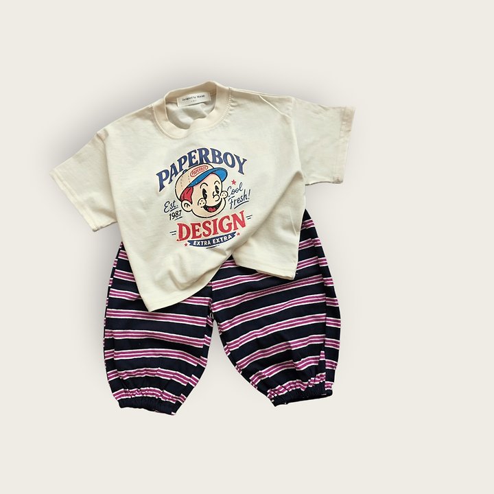 Moran - Korean Children Fashion - #littlefashionista - Pepper Boy Tee - 6