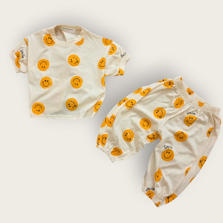Moran - Korean Children Fashion - #todddlerfashion - Smile Pop Set - 5