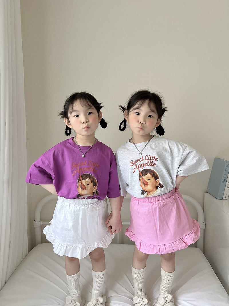 Moran - Korean Children Fashion - #toddlerclothing - Bebe Spoon Tee - 12