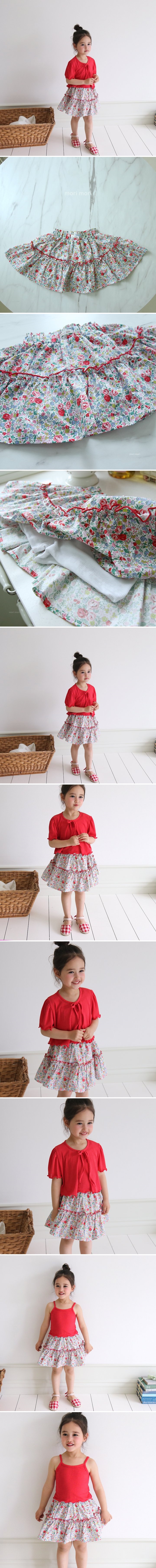 Mori Mori - Korean Children Fashion - #kidsshorts - Flower Skirt - 2