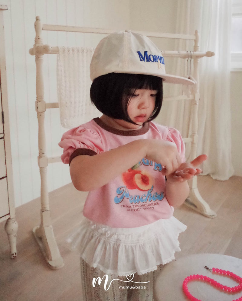 Mumunbaba - Korean Children Fashion - #childofig - Peach Peach Tee - 3