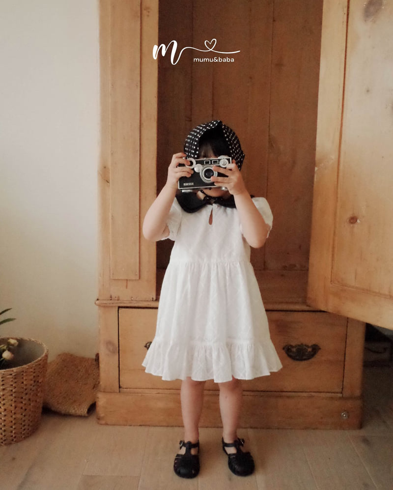 Mumunbaba - Korean Children Fashion - #childofig - Collar Punching One-piece