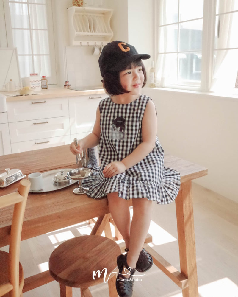 Mumunbaba - Korean Children Fashion - #childofig - Check Check One-piece
