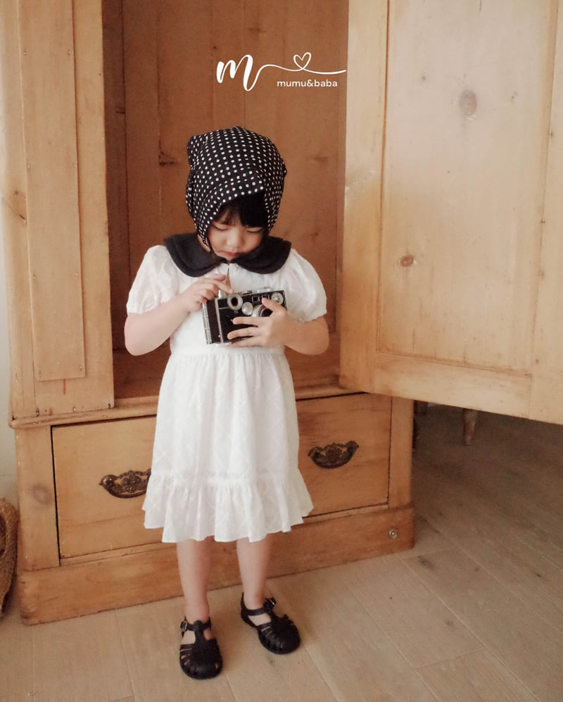 Mumunbaba - Korean Children Fashion - #designkidswear - Collar Punching One-piece - 3