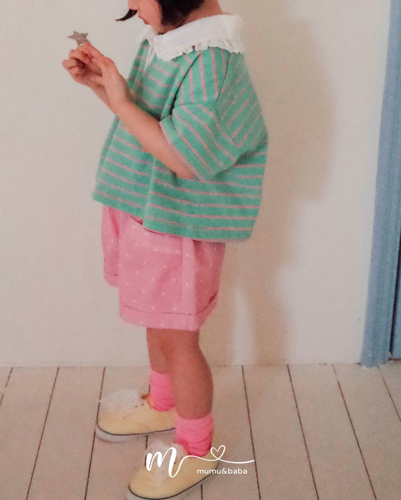 Mumunbaba - Korean Children Fashion - #designkidswear - Chewing Collar Tee - 9